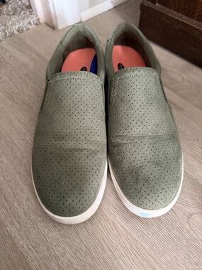 Dr. Scholl's Olive Green Slip-On Sneakers